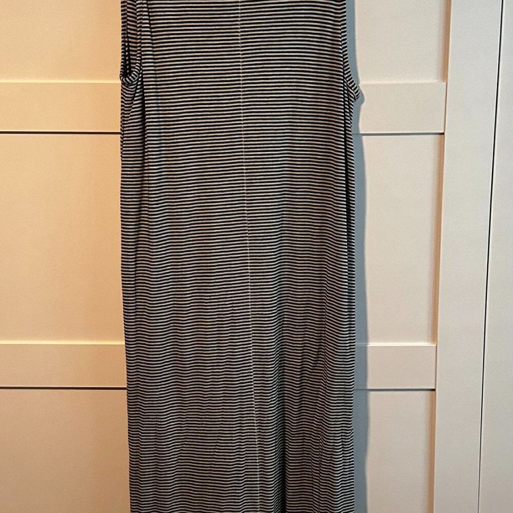 Rag & Bone Michal Stripe Muscle Tank Midi Dress- Size Large - Picture 5 of 5